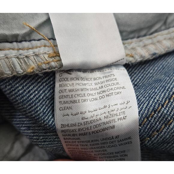 Edikted Raquel Folded Low-Rise Button Fly Jeans NEW XS - Picture 12 of 13